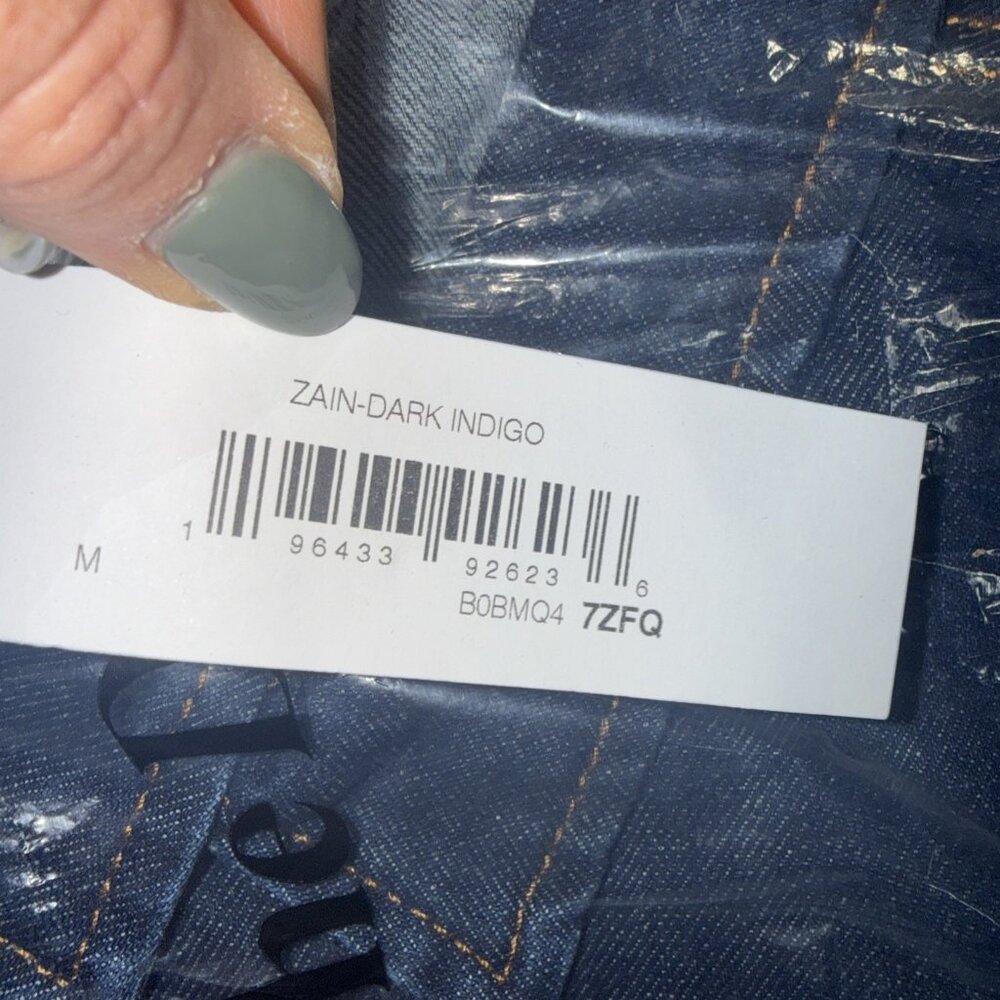 The Drop Women's Zain Dark Wash Indigo Denim Jean Jacket Medium NWT - Picture 7 of 7